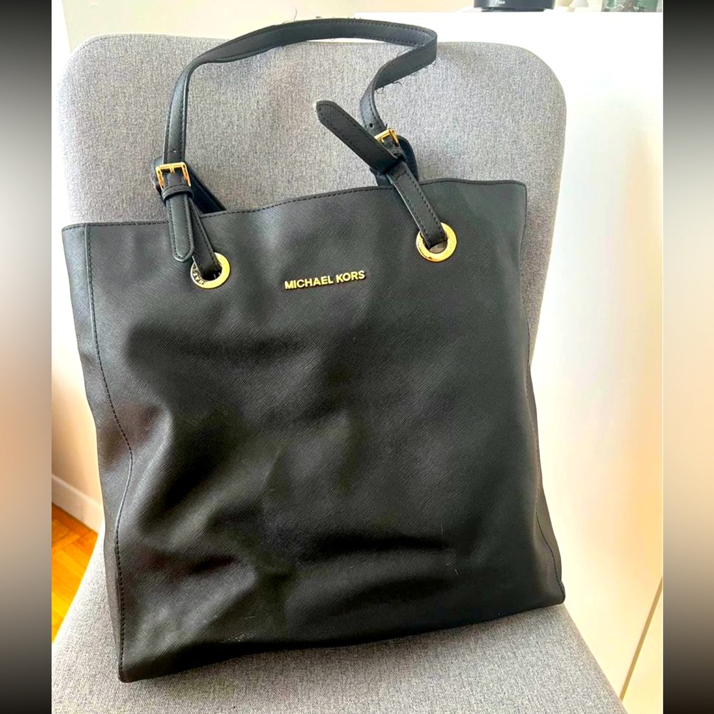 Michael Kors Tall Black Tote